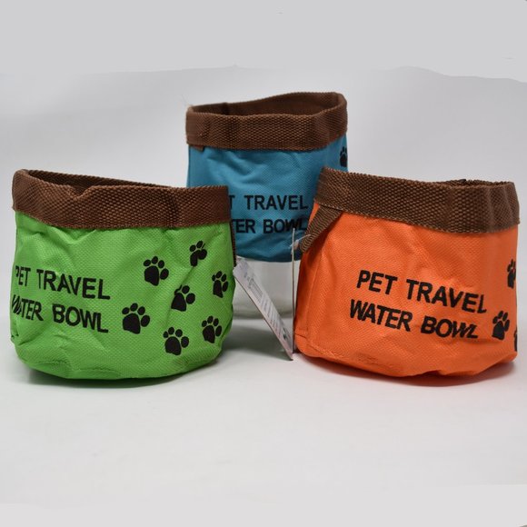 Bow Wow Pals Other - Pet Travel Water Bowl Collapsible New Set of 3